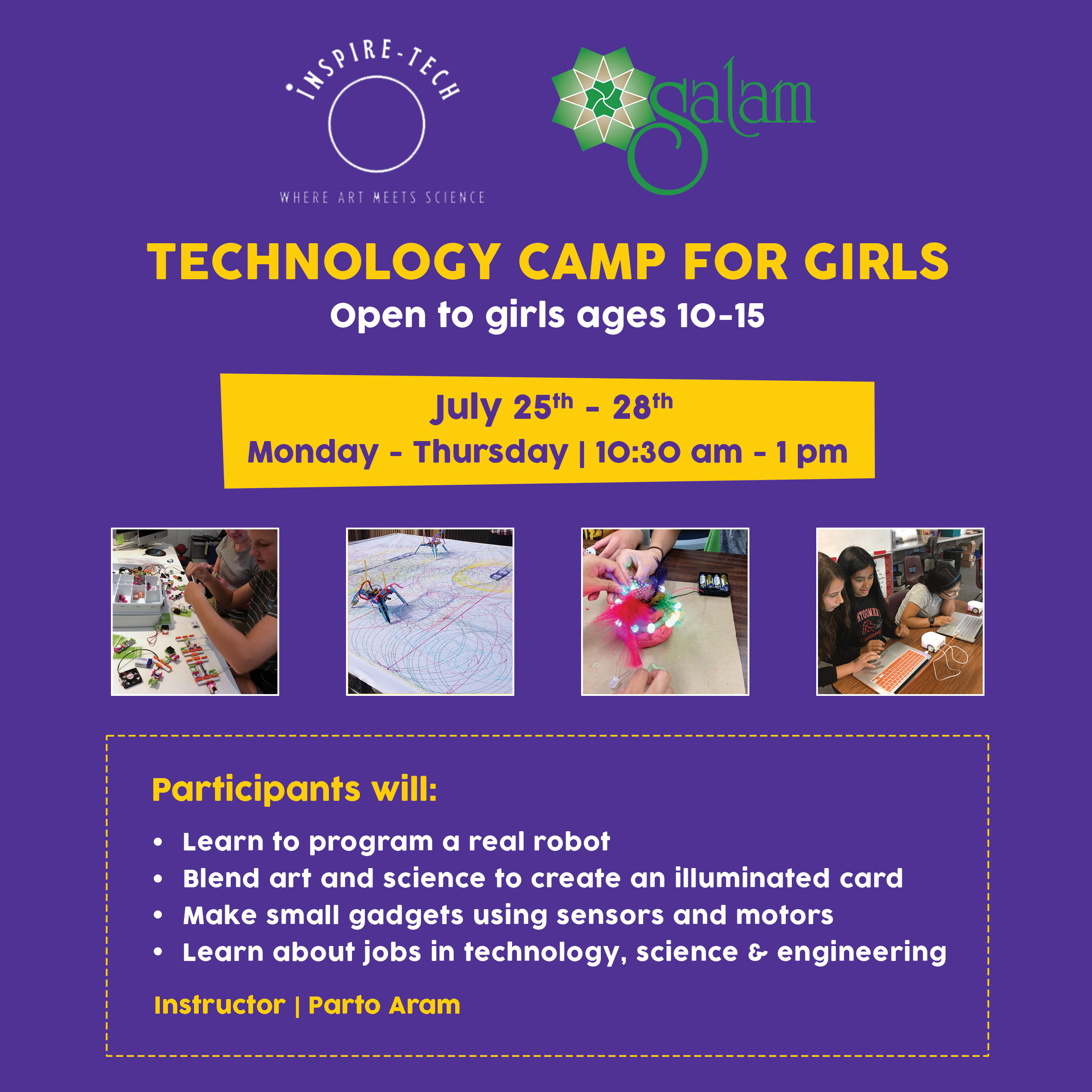 Free Technology Camp for Girls at SALAM