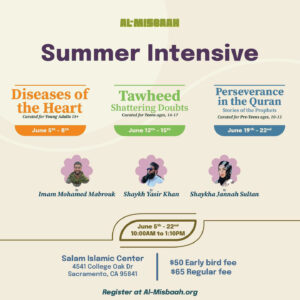 Summer Intensive Al-Misbaah SALAM Islamic Center