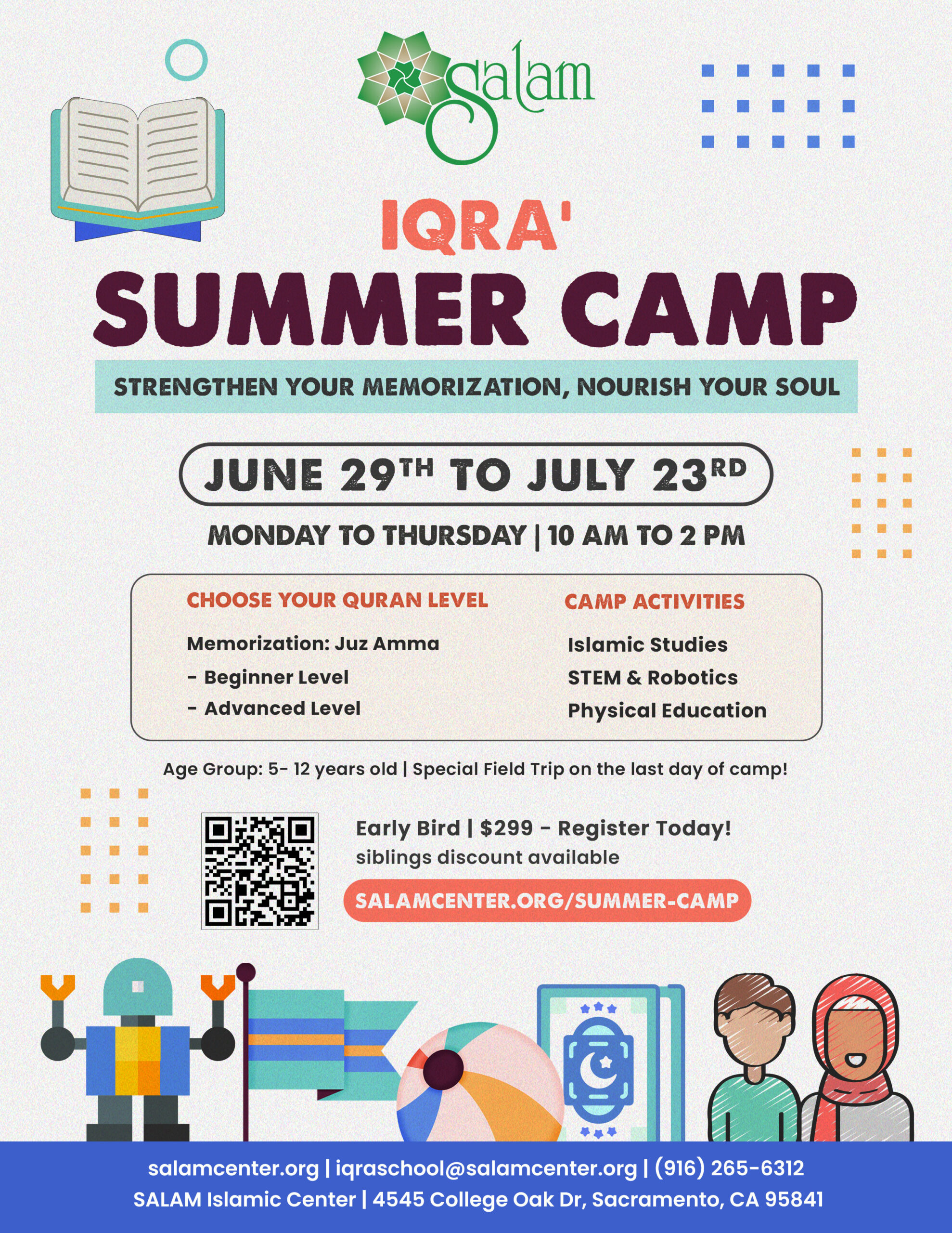 Summer Camp 2026 at SALAM, Sacramento, CA
